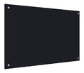 Tomostar Credence du Cuisine en Verre Fond de Hotte Protection Contre eclaboussures Dosseret de Cuisine Noir 90x60 cm Verre trempe