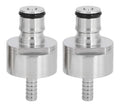 bouchon pieces 2 de carbonatation en acier inoxydable avec verrouillage a bille a barbure de 5/16 po equipement du brassage domestique du qualite alimentaire pour bouteilles de s