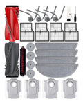 Accessoires Saros 10 de Rechange destine a Roborock Saros 10 25 Pieces 2 Brosses Principales 4 Brosses Laterales 4 Sacs a Poussiere 4 Filtres Filtre ¨¤ haute efficacit¨¦ pour les particules a¨¦riennes 44 Tampons de Vadrouille a Double Vibration