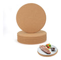 Lot de 8 dessous de plat ronds en liege de 20 cm pour casseroles poeles plantes 1 cm d'epaisseur en liege naturel resistants a la chaleur pour une cuisinette et la maison