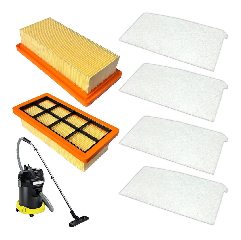 de Lot 2 filtres plisses plats KFI7420 et 4 filtres a air 7520 compatibles possedant 16297310 AD4 AD4 Premium Aspirateur a cendres