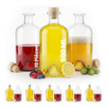 10 500 x ml bouteille dans verre apothicaire 50cl bouchon plastique vide rhum arrange liqueurs maison transparente reutilisable vinaigre